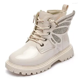 Boots Fashion Kids Girls British Style Children's Ankle Autumn Spring Waterproof Children Baby Chaussures