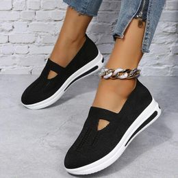 Dress Shoes Fashion Woman Wedge Heel Mesh Sneakers Vulcanized Casual Women's Athletic Fintess Tennis Breathable Shoe Summer