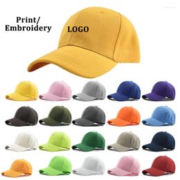 Ball Caps Unisex Adjustable Dad Hat Men Women Hip Hop Baseball Cap With Custom Printing Logo Summer Sunshade Snapback Wholesale