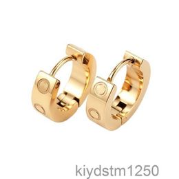 Diamond Stud Earrings for Women Love Designer Earings Jewellery Fashion Steel Silver Gold Rose Cz Jewel Valentines Mother Thanksgiving Day Hoop NSLD