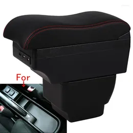 Interior Accessories For MAZDA 2 Armrest Box Demio Car Curved Surface Leather Storage Simple Installation Detail