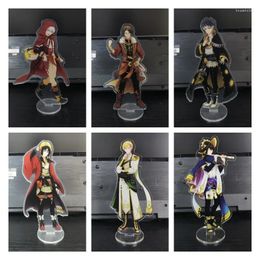 Keychains IDOLiSH7 Character Model Figure Double-Sided Acrylic Stands Desk Decor Props Anime Lovers Collection Fans Gift