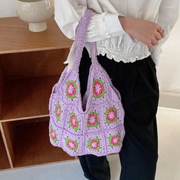 Evening Bags Handmade Hollow Out Crochet Bag Ethnic Hand Knitted Bohemian Female Women's Shoulder Crossbody Casual Totes