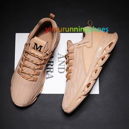 Fashion Men Lightweight Sneakers Outdoor Running Shoes Sports Shoes Breathable Mesh Comfort Running Shoes Air Cushion Lace Up L11