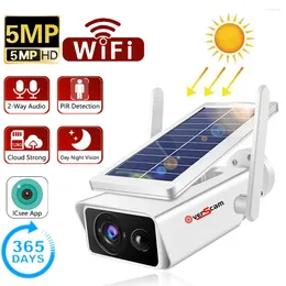 WiFi Camera Outdoor Solar Panel Wireless Security Battery Powered PIR Motion IP66 CCTV Surveillance ICSee