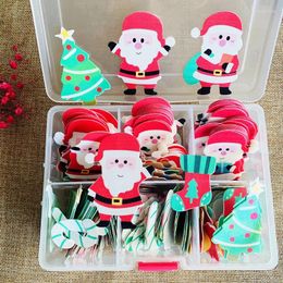 Cake Tools Merry Christmas Decoration Santa Edible Glutinous Wafer Rice Paper Cupcake Topper Birthday Baking Decorating