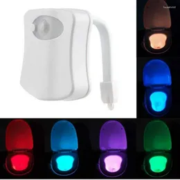 Night Lights Body Sensing Automatic Led Motion Sensor Lamp Toilet Bowl Bathroom Light Waterproof Backlight For Wc