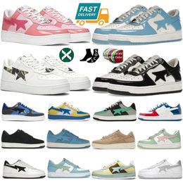 Bapesstas Designer-Basketballschuhe sind erstklassige Sportschuhe. Schwarz-weiße, babyblaue, weiße Tarn-Wildleder-Pastellblau-Freizeitsport-Basketballschuhe für Männer und Frauen