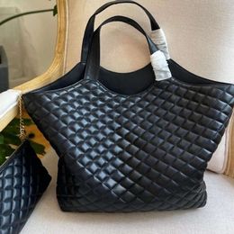 Icare Maxi oversized shopping Tote bag designer handbags 2 size attaches mini Wallet quilted lambskin womens travel satchel Shoulder purse shopper bags Black 10A