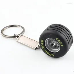 Keychains For Renault Keychain Wheel 1PC Metal Tyre Car Hub Key Chain Model Jewellery F1 Fans