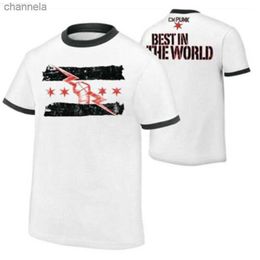 T-shirt da uomo T-shirt da uomo Estate Nuova manica corta Wrestling CM Punk Migliore dal giorno Uno degli uomini T-shirt stampata 2021 T-shirt da uomo Taglia europea S ~ XL