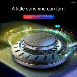 Vehicle Air Freshener Odor Removal Solar Rotating Car Aroma Diffuser For Essential Oils Dashboard Ornaments Interior Accessories