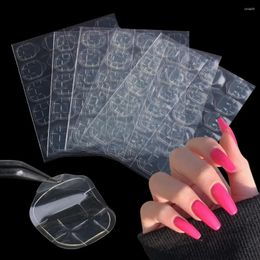 Nail Stickers Double Sided Jelly Adhesive Tape Sticker Glue Clear Tips Press On Fake Nails Ongles Slider Manicure Accessories JI1946