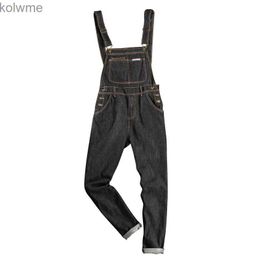 Men's Jeans Bib Overalls For Man Suspender Cargo Pants Mens Jeans Jumpsuits High Street Autumn Fashion Denim trousers Male Plus Size S-4XL YQ240205