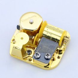 T Gold-plated Music Box Yunsheng Movement 22 Kinds DIY Musical Box Accessories Birthday Gift mini Desk Home Decor with Screws 240118