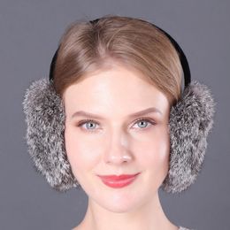 Earmuffs earmuffs Winter warm earmuffs Female fur ear covers Men's ear warmers Ear bags Rabbit fur ear protectors earmuffs are present