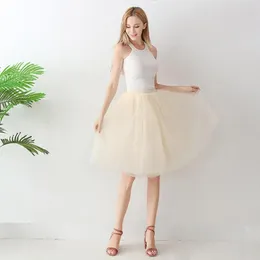 Skirts Solid Color Skirt Stylish High-waisted Women's Tulle For Summer Carnival Costume Lightweight Brightly Colored