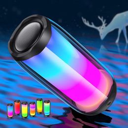 Factory direct wholesale Speakers Pulse 4 Portable Bluetooth Speakers Waterproof Colorful Lighting Wireless Speakers Cell Phone