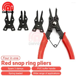 Professional Hand Tool Sets 4-In-1 Multi-function Pliers Multi Crimp Finishing Surface Blackening Treatment Internal External Remove Snap