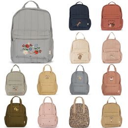 Konges Slojd Kids Backpack Girl Ristergarten Baby Bag حقيبة ظهر للأطفال للطفل أزياء 2024 KS Boys Boys Girls School Pags 240130