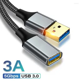 3.0 Cable USB Extension For Laptop PC Smart TV PS 3/4 Xbox One SSD 5Gbps Fast Speed Data USB3.0 Extender Cord