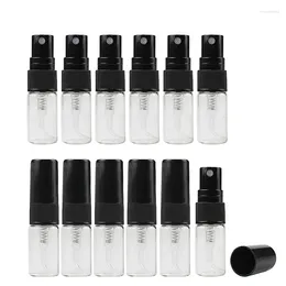 Storage Bottles 50pcs 2ml 3ml 5ml 10ml Empty Glass Spray Bottle Sample Vials Portable Mini Perfume Atomizer Refillable Travel