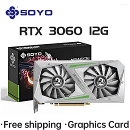 Graphics Cards SOYO Gaming NVIDIA GeForce RTX 3060 12GB GDDR6 192 Bit Desktop GPU Video Card For PC