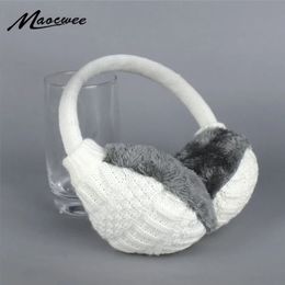 Winter Warm Earmuffs Knitted Children Ear Muffs For Boy Earmuffs For Girls Baby Gift Ear Warmers 240127