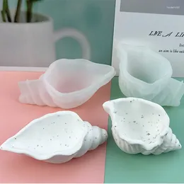 Craft Tools Conch Flowerpot Silicone Molds DIY Sea Shell Secented Candle Jar Mold Storage Box Concrete Gypsum Resin Mould Home Decor