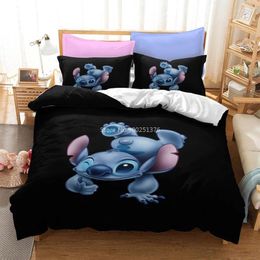 Bedding Sets Stitch 3D Printed Queen King Size Set Soft Comforter Cover With Pillowcase Comfortable Duvet For Kids Gift