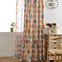 Curtain Modern Simple Digital Abstract Style Polyester Cotton Printed Fabric