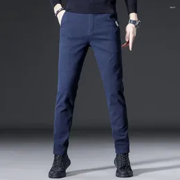 Men's Pants 2024 Fashion Loose Straight-Legged Casual For Autumn And Winter With Elastic Waistband