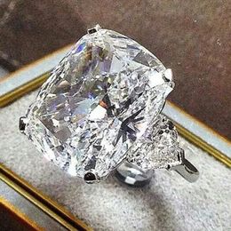 DIWENFU Real 14K Gold Diamond Ring for Women Anillos White Topaz Jewellery Bague Gemstone Bizuteria Box 240130