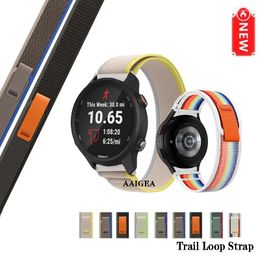 Watch Bands 20 22mm Band Trail Loop Nylon Strap For Garmin Forerunner 645 245 55 158 255 / Venu2 45mm Venu Sq 2