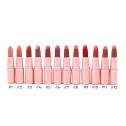 Lipstick Rouge A Levre Matte 12 Color Long-Lasting Easy To Wear Make Up Lip Stick Shades Drop Delivery Health Beauty Makeup Lips Dh7Mz