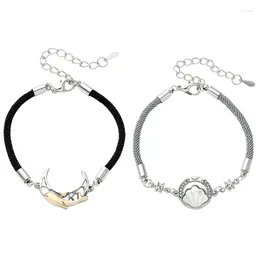 Link Bracelets Adjustable Sun Moon Bracelet For Women Men Lady Girls Valentines Day Gift