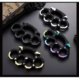 Thickened Brace Finger Tiger Four Fist Set Ring Buckle Car Mounted Broken Window Survival Equipment Legal Defensive Designers L3Z6