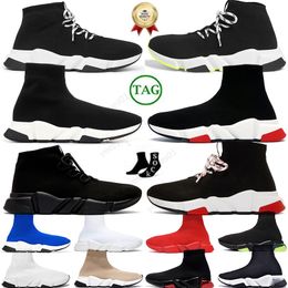 Walking Paris Runner Platform Socks Shoes Boost Speed Trainer Lace Up Triple Black White Mens Womens Outdoor Jogging Designer Loafers Size EUR36-45