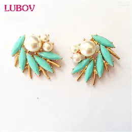 Stud Earrings Irregular White Pearl Decoration Antique Bronze Spike Women Fashion Jewelry Christmas Gift On Sale