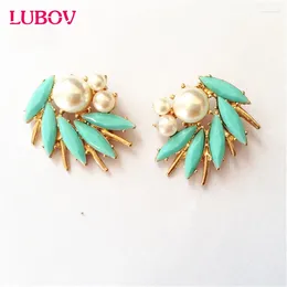 Stud Earrings Irregular White Pearl Decoration Antique Bronze Spike Women Fashion Jewellery Christmas Gift On Sale