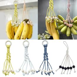 Kitchen Storage Simple Banana Rack Stand Keep Fresh For Fruits Hanging Holder Rope Hanger Display Hook