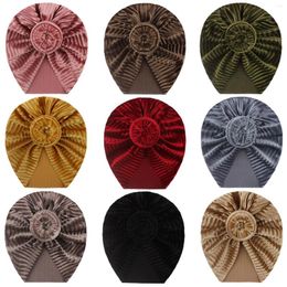 Hats Soft Ribbed Knot Baby Hat Turban Solid Girl Infant Beanie Cap Headwraps Kids Toddler Girls Headwear Po Props