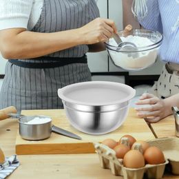 Bowls Stainless Steel Salad Bowl Mixing Metal Big Cooking Household Washing Basin Plastic