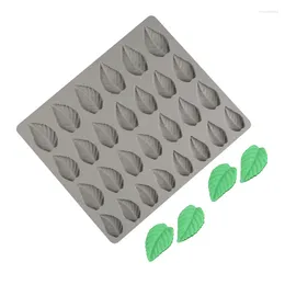 Baking Moulds 24 Cavity Leaves Silicone Cake Mould For Chocolate Mousse Jelly Pudding Ice Cream Dessert Bread Pastry Bakeware Decorating