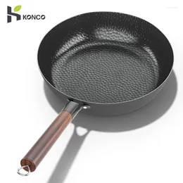 Pans 28cm Iron Wok Home Pan Frying Non-stick Skillet Egg Omelette Steak Fast Heating Chef Cooking Cookware
