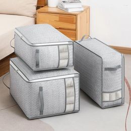 Storage Bags Window Home Wardrobe Moisture-Proof Canvas Quilt Large Capacity Dust Foldable Moving Bag