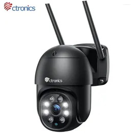 Ctronics WiFi IP Camera Outdoor 2K 4MP Surveillance Smart Tracking Night Vision Two Way Audio CCTV Security Protection