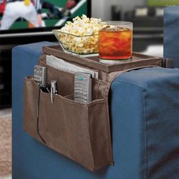 Storage Bags No-Slip Couch Sofa Armrest Organiser Arm Chair Caddy Bedside Pocket TV Remote Holder Bed Bag Cellphone