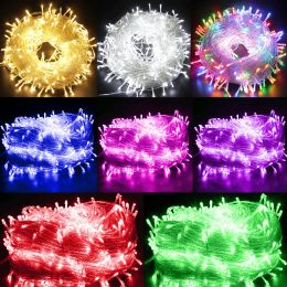 50m LED String Fairy Lights Indoor Outdoor Wedding Garland Light Waterproof Christmas Party Decoration EU/UK/US/AU Plug