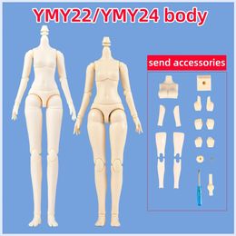 20cm 21cm YMY Body Movable Joint for Ob22 Ob24 Gsc Blyth 16 Bjd Doll Head Accessories Replacement Hand Girl Boy 240129